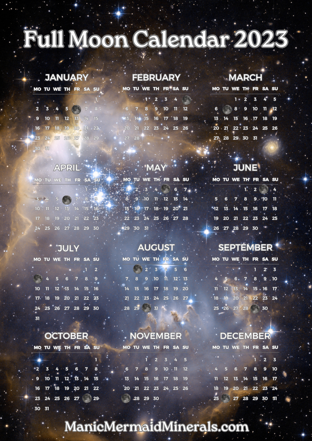 Full Moon Calendar 2023: Which days will have a full moon in 2023?